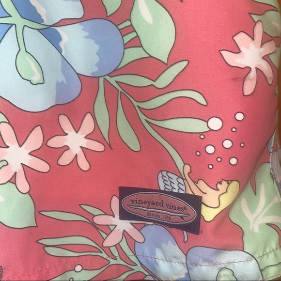 Vineyard Vines Mens Swim Trunks Floral Size S - Picture 4 of 5